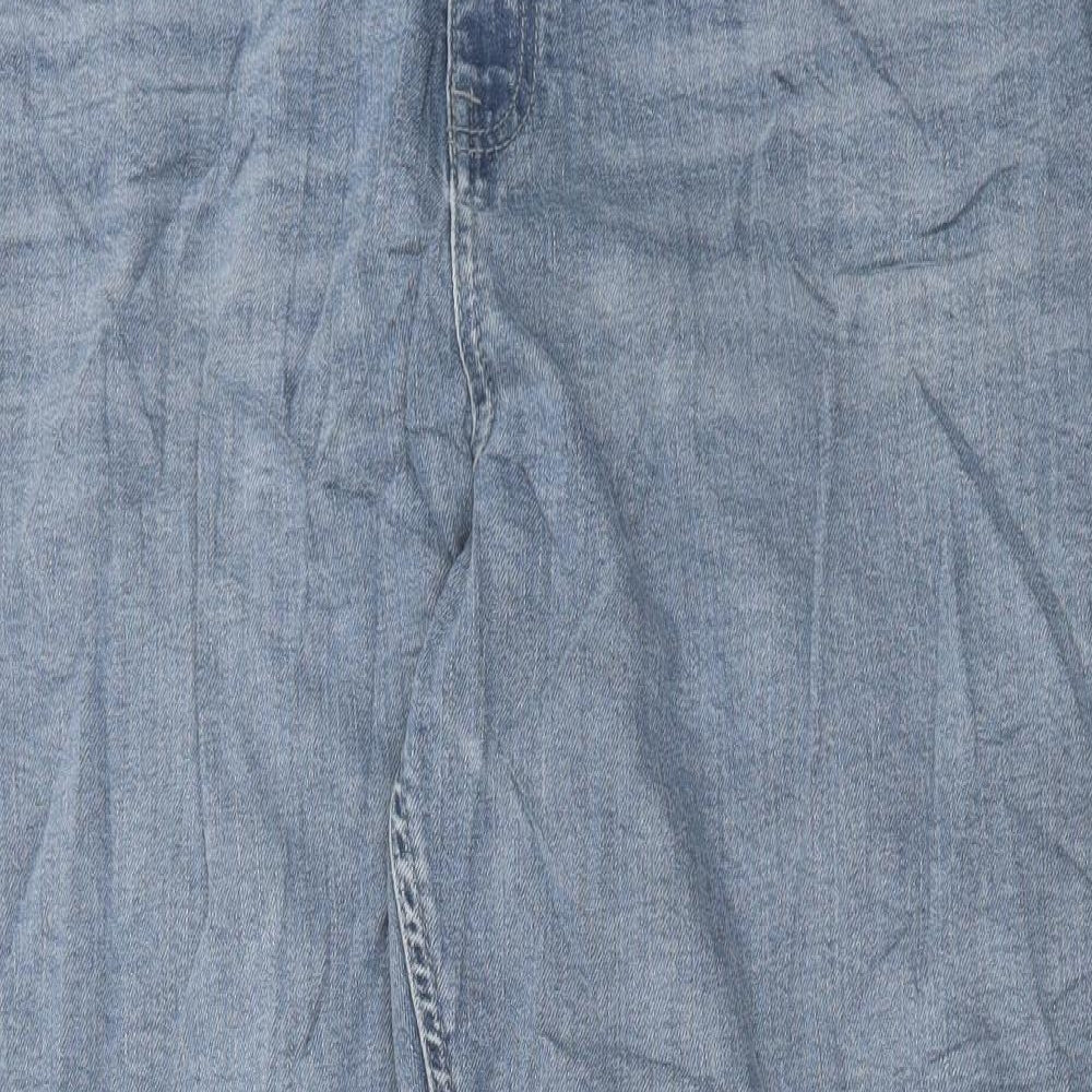 Marks and Spencer Womens Grey Cotton Mom Jeans Size 20 L28 in Regular Button