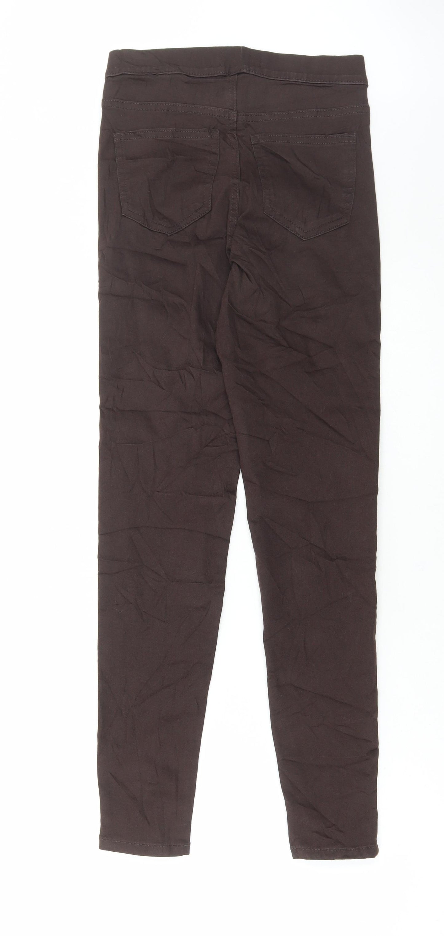 Marks and Spencer Womens Brown Cotton Jegging Jeans Size 6 L29 in Regular