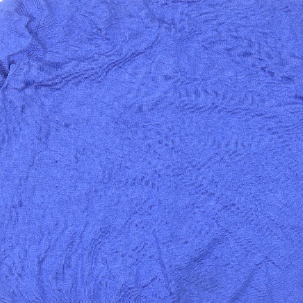George Womens Blue Collared Viscose Cardigan Jumper Size 14