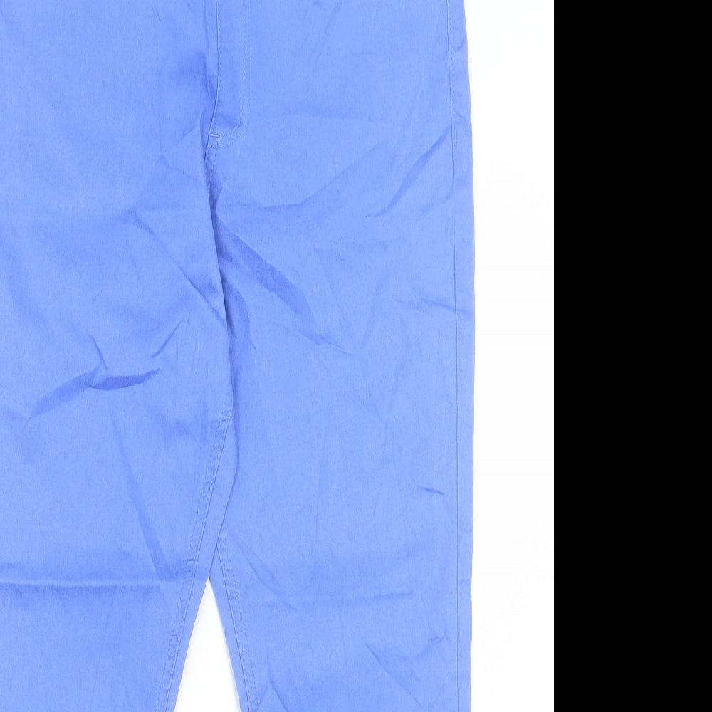 Marks and Spencer Womens Purple Cotton Jegging Trousers Size 16 L26 in Regular