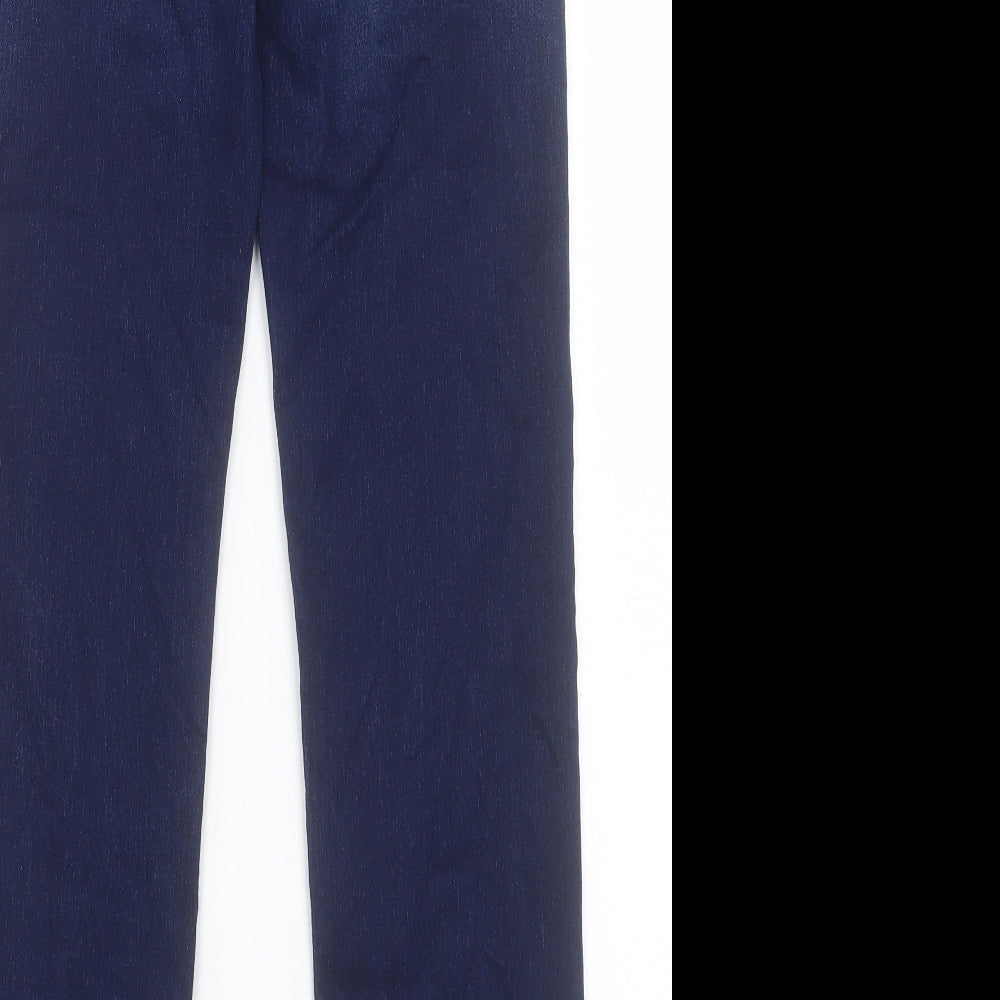 Marks and Spencer Womens Blue Cotton Straight Jeans Size 10 L30 in Regular Button