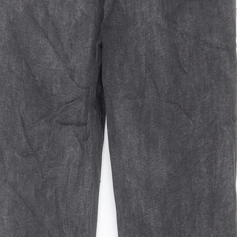 Mango Womens Grey Cotton Skinny Jeans Size 12 L28 in Regular Button
