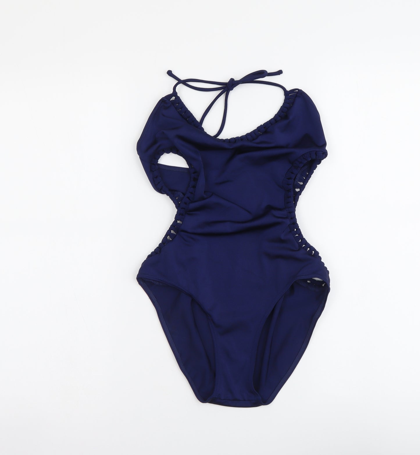 Topshop Womens Blue Nylon One Piece Size 12