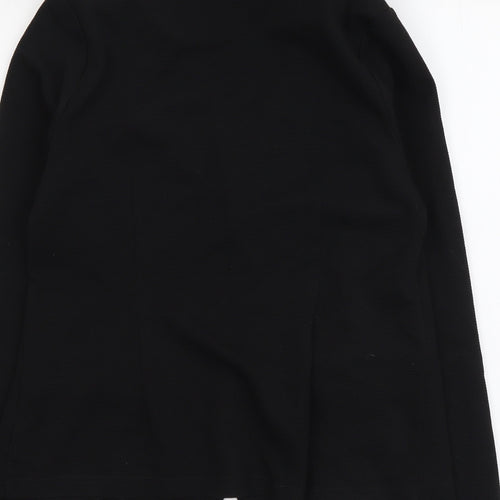 George Womens Black Polyester Jacket Suit Jacket Size 12