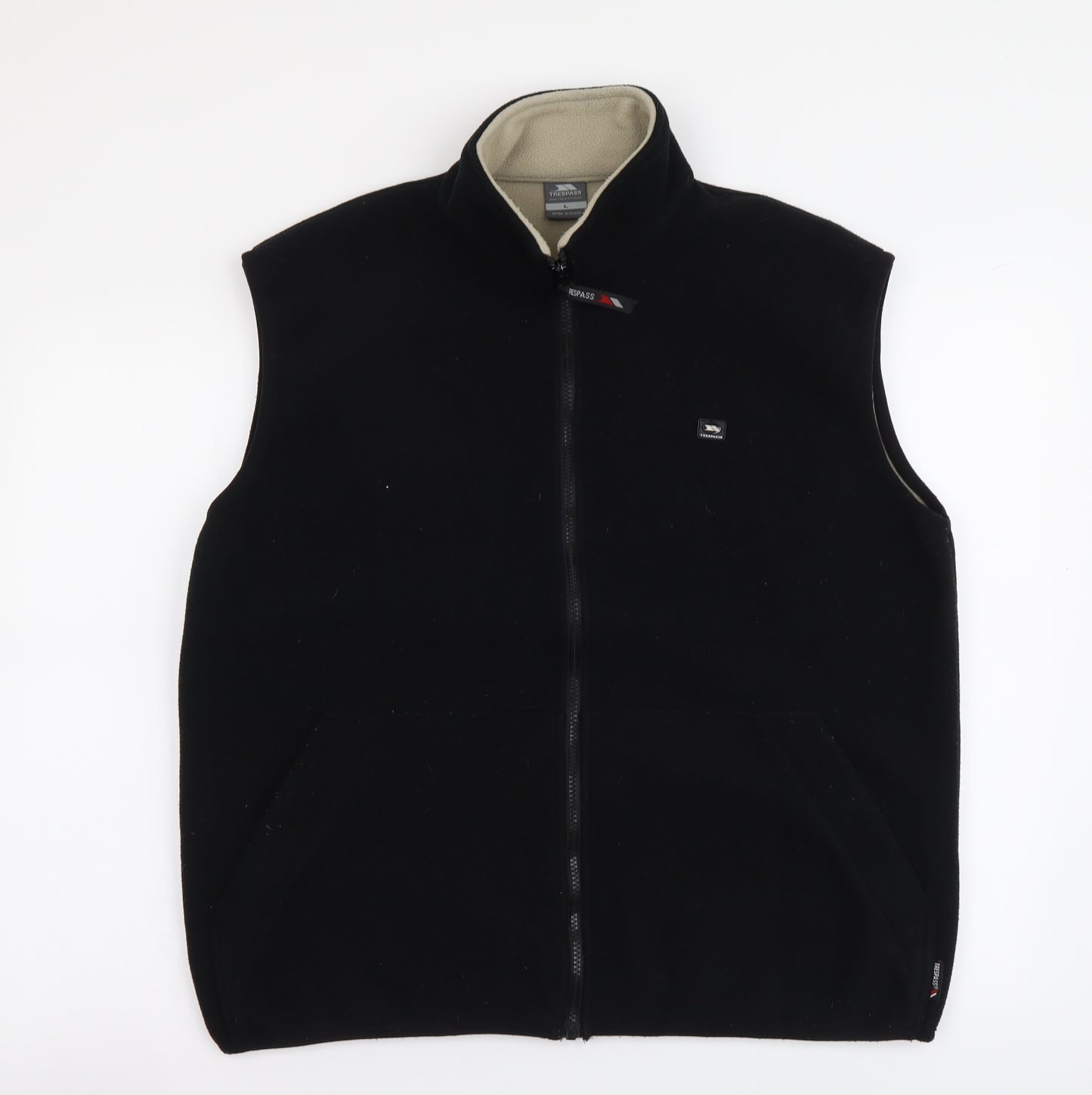 Trespass Mens Black Polyester Vest Sweatshirt Size L