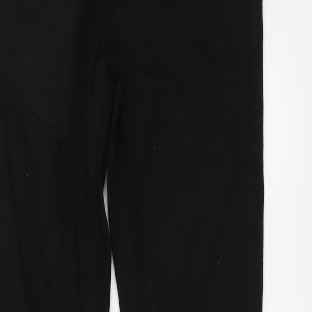 River Island Womens Black Cotton Bootcut Jeans Size 10 L31 in Regular Button