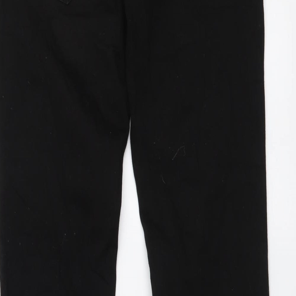 River Island Womens Black Cotton Bootcut Jeans Size 10 L31 in Regular Button