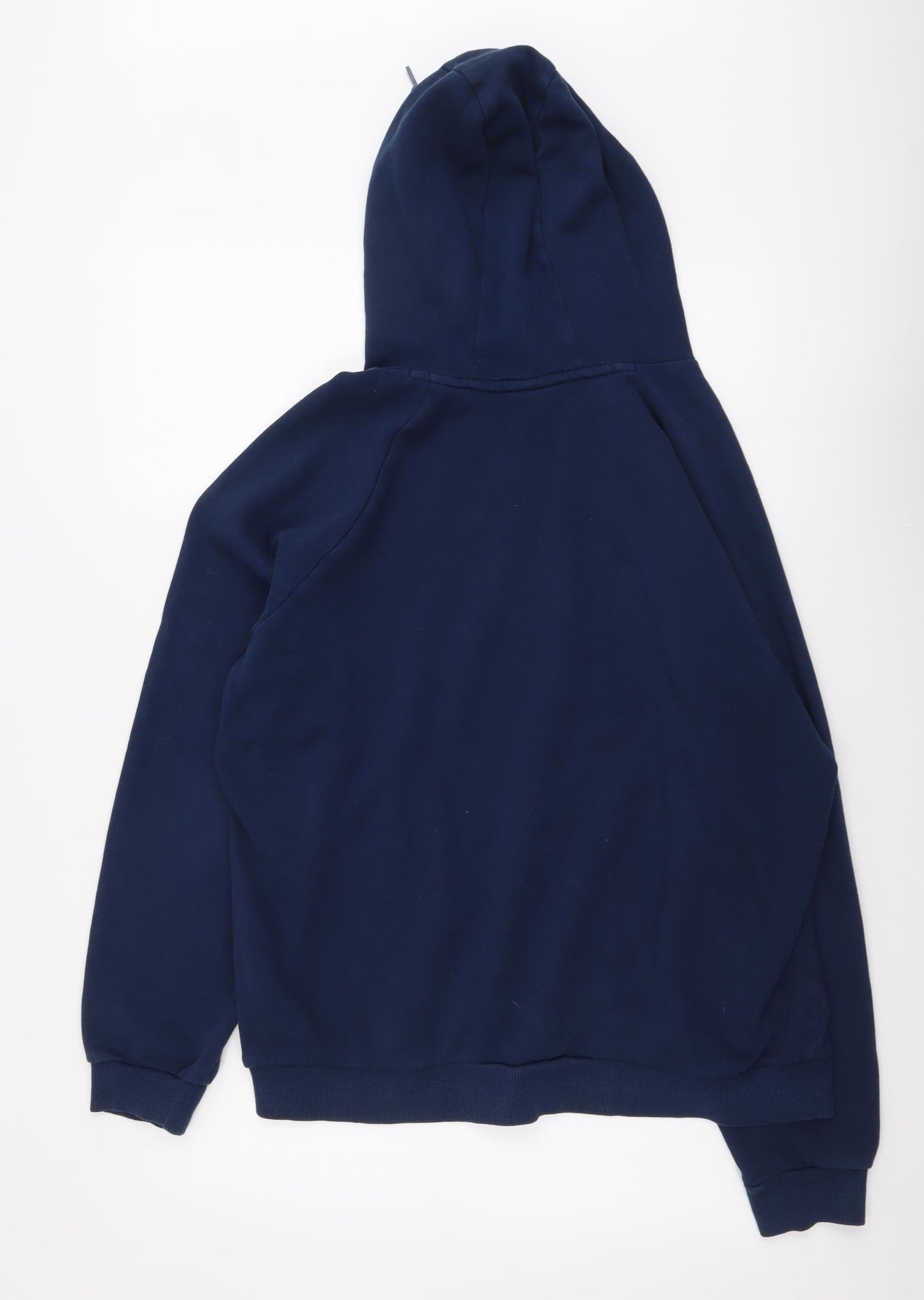Under armour Mens Blue Cotton Pullover Hoodie Size L