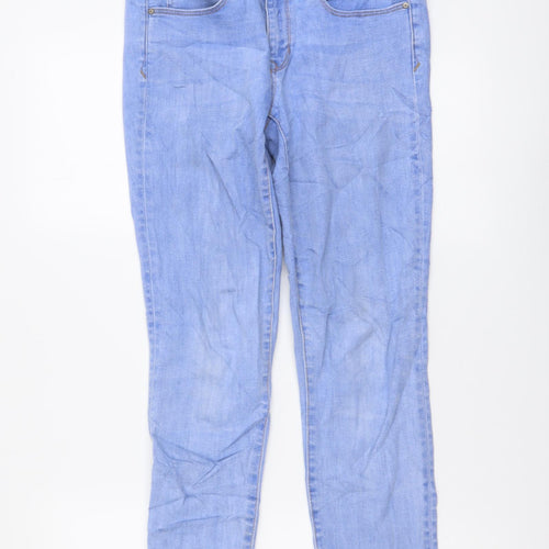 Gap Womens Blue Cotton Skinny Jeans Size 28 in L28 in Regular Button