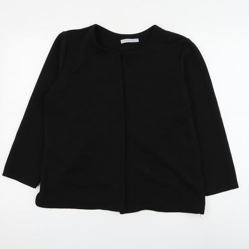 Plaza Italia Womens Black Jacket Blazer Size M