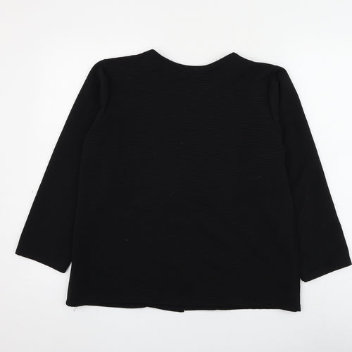Plaza Italia Womens Black Jacket Blazer Size M