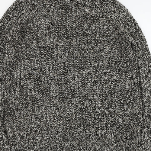 Topshop Womens Grey Roll Neck Acrylic Pullover Jumper Size 8