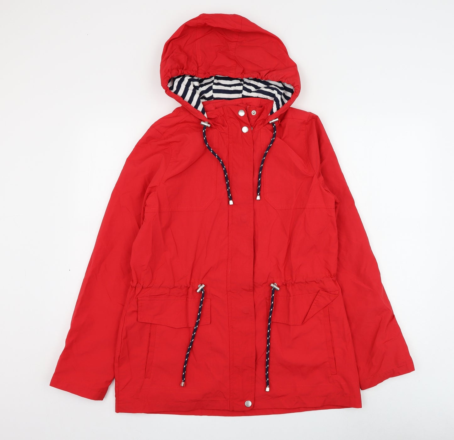 Northern Expo Womens Red Rain Coat Coat Size 14 Zip
