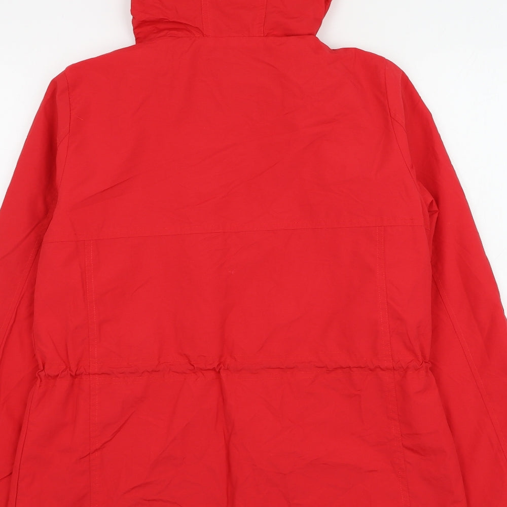 Northern Expo Womens Red Rain Coat Coat Size 14 Zip