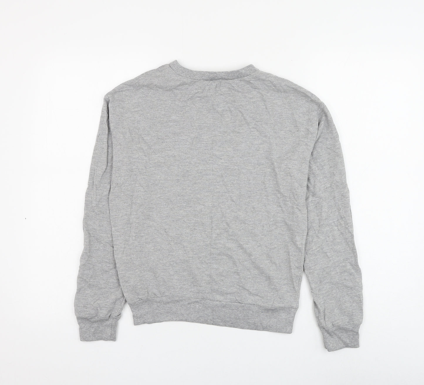 H&M Womens Grey Cotton Pullover Sweatshirt Size XS Pullover - Superior Authentic