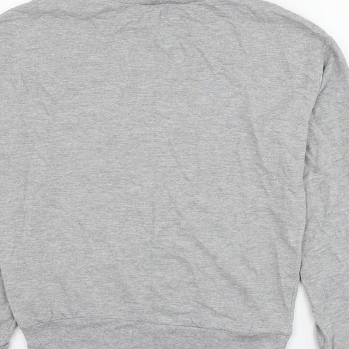 H&M Womens Grey Cotton Pullover Sweatshirt Size XS Pullover - Superior Authentic