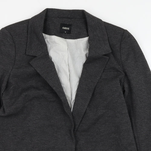 Oasis Womens Grey Jacket Blazer Size M Button