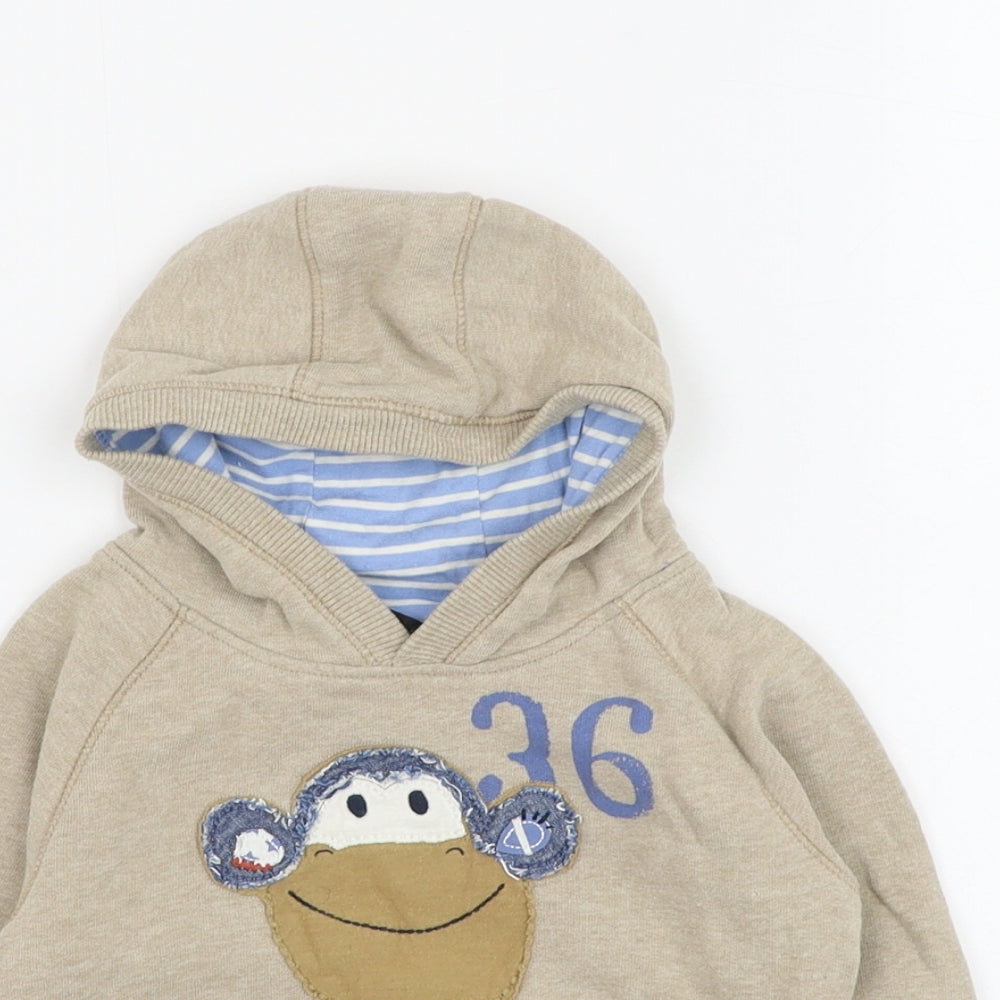NEXT Boys Brown Cotton Pullover Jumper Size 3-6 Months Pullover - Cheeky Monkey