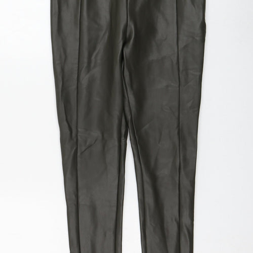 Very Womens Green Polyester Capri Leggings Size 12 L28 in