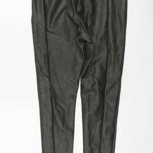 Very Womens Green Polyester Capri Leggings Size 12 L28 in