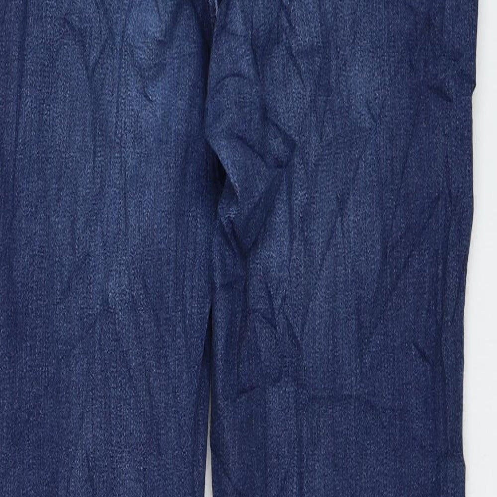 Wrangler Womens Blue Cotton Skinny Jeans Size 30 in L32 in Regular Zip