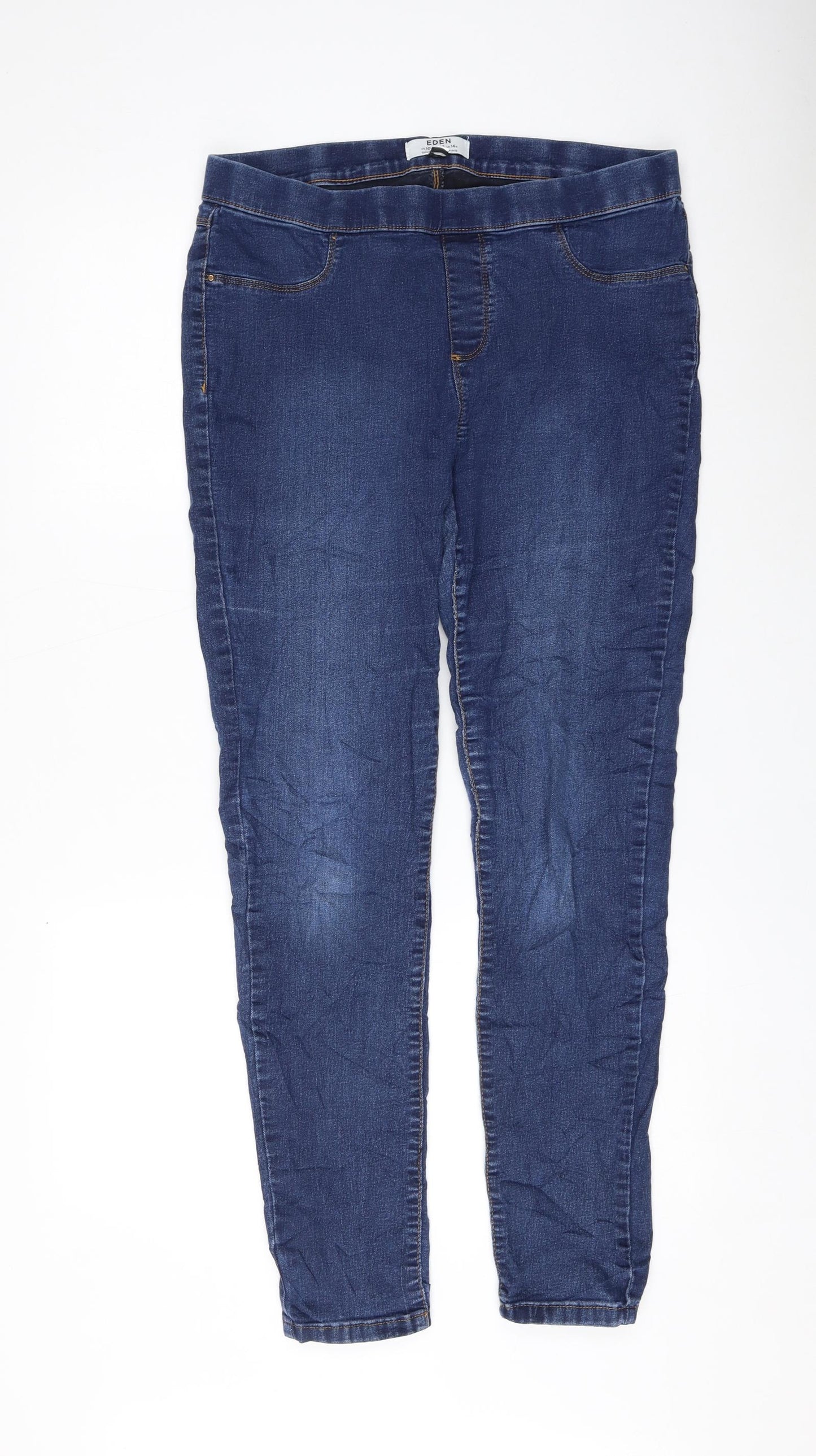 Dorothy Perkins Womens Blue Polyester Jegging Jeans Size 14 L29 in Regular
