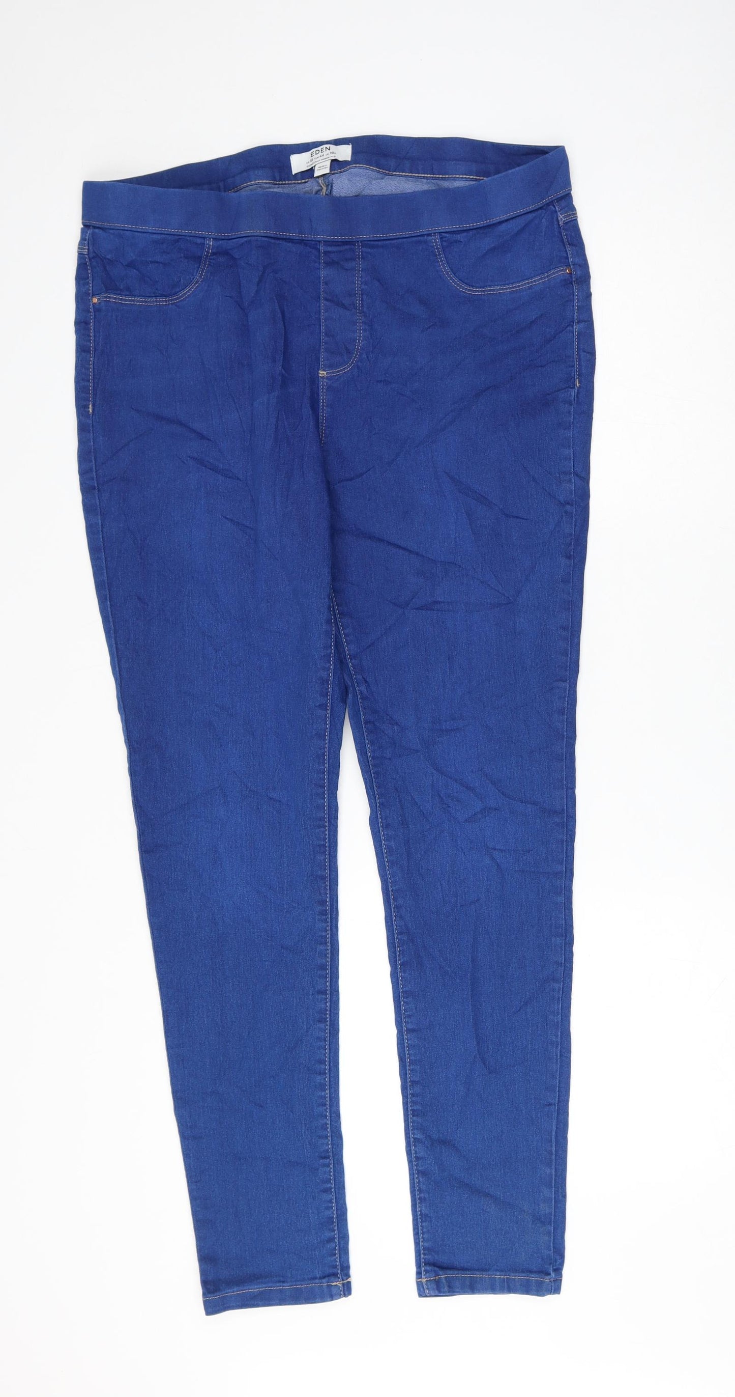 Dorothy Perkins Womens Blue Cotton Jegging Jeans Size 16 L30 in Regular