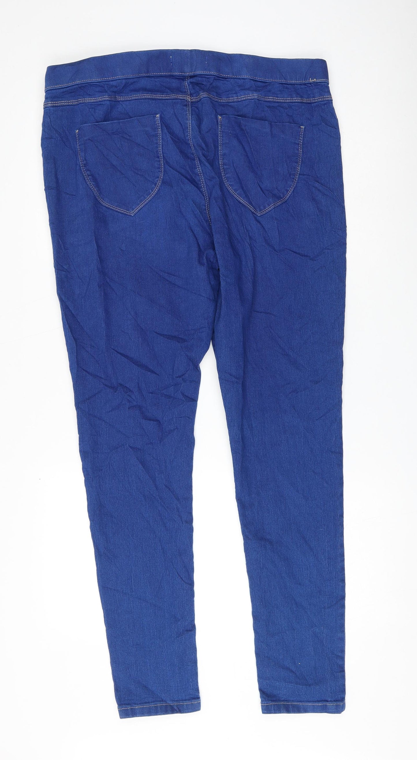 Dorothy Perkins Womens Blue Cotton Jegging Jeans Size 16 L30 in Regular