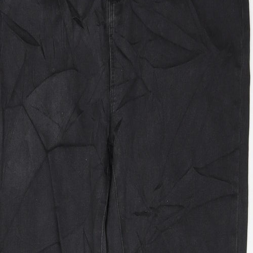 Very Womens Black Cotton Skinny Jeans Size 12 L29 in Regular Zip