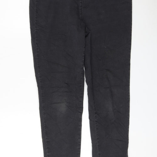 Preworn Womens Black Cotton Jegging Jeans Size 34 in L28 in Regular