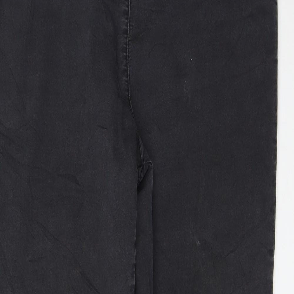 Preworn Womens Black Cotton Jegging Jeans Size 34 in L28 in Regular