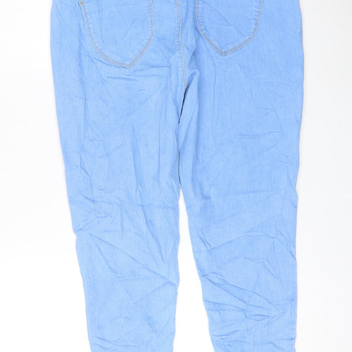 Dorothy Perkins Womens Blue Cotton Jegging Jeans Size 14 L24 in Regular