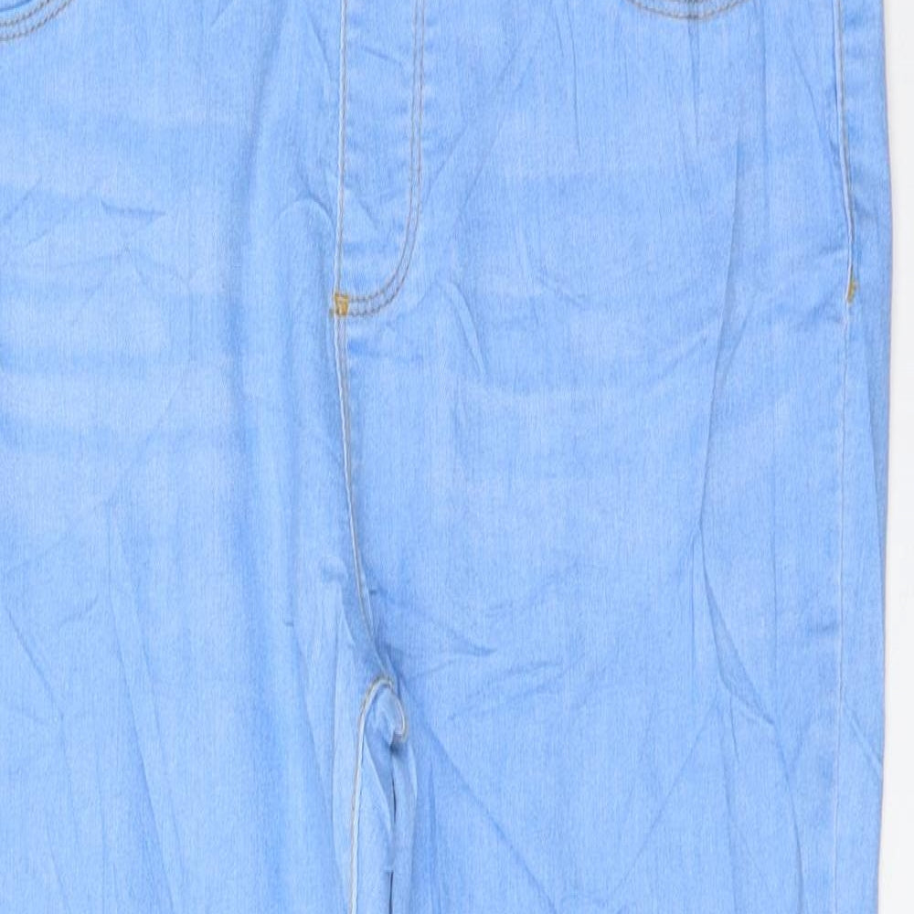 Dorothy Perkins Womens Blue Cotton Jegging Jeans Size 14 L24 in Regular