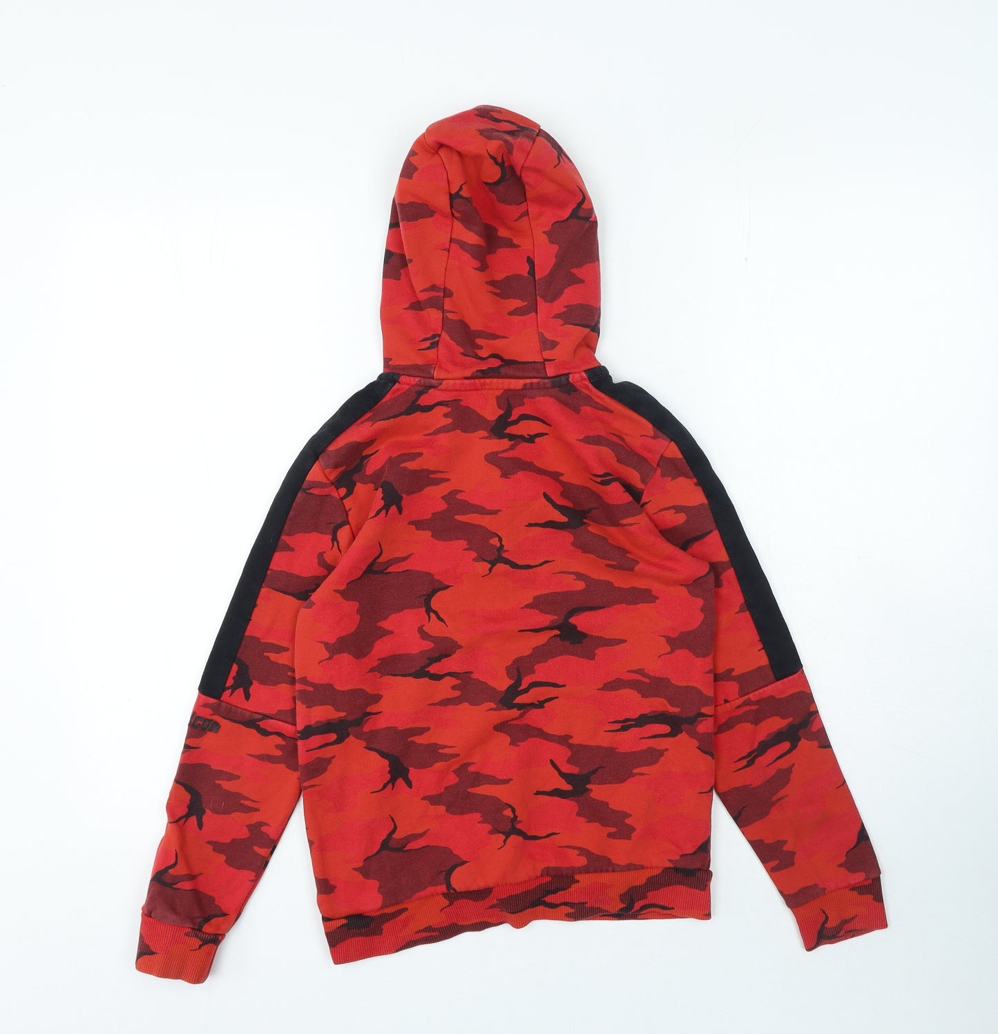 George Boys Red Camouflage Cotton Pullover Hoodie Size 9-10 Years Zip