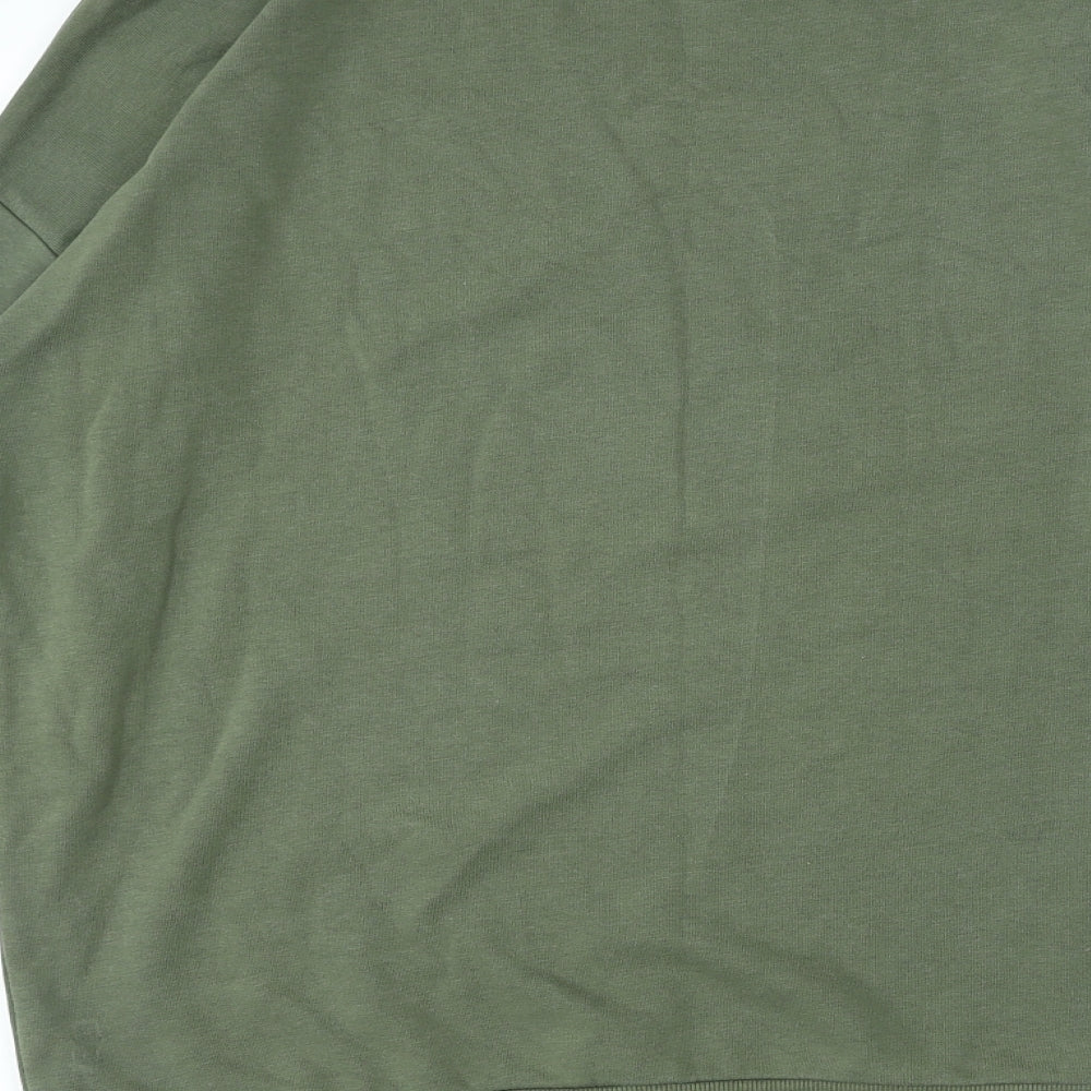 George Mens Green Cotton Pullover Sweatshirt Size M