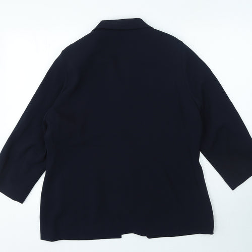 Country Casuals Womens Blue Jacket Size 16 Zip