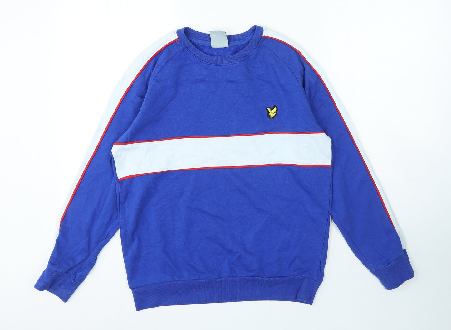 Lyle & Scott Mens Blue Cotton Pullover Sweatshirt Size S
