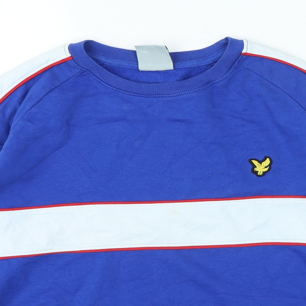 Lyle & Scott Mens Blue Cotton Pullover Sweatshirt Size S