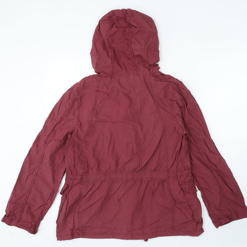 George Womens Purple Jacket Coat Size 14 Zip