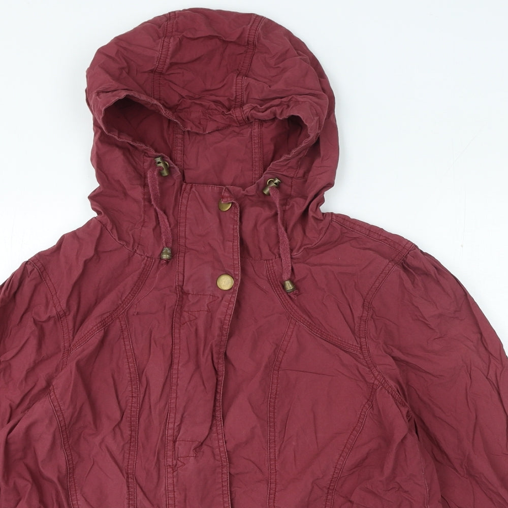 George Womens Purple Jacket Coat Size 14 Zip