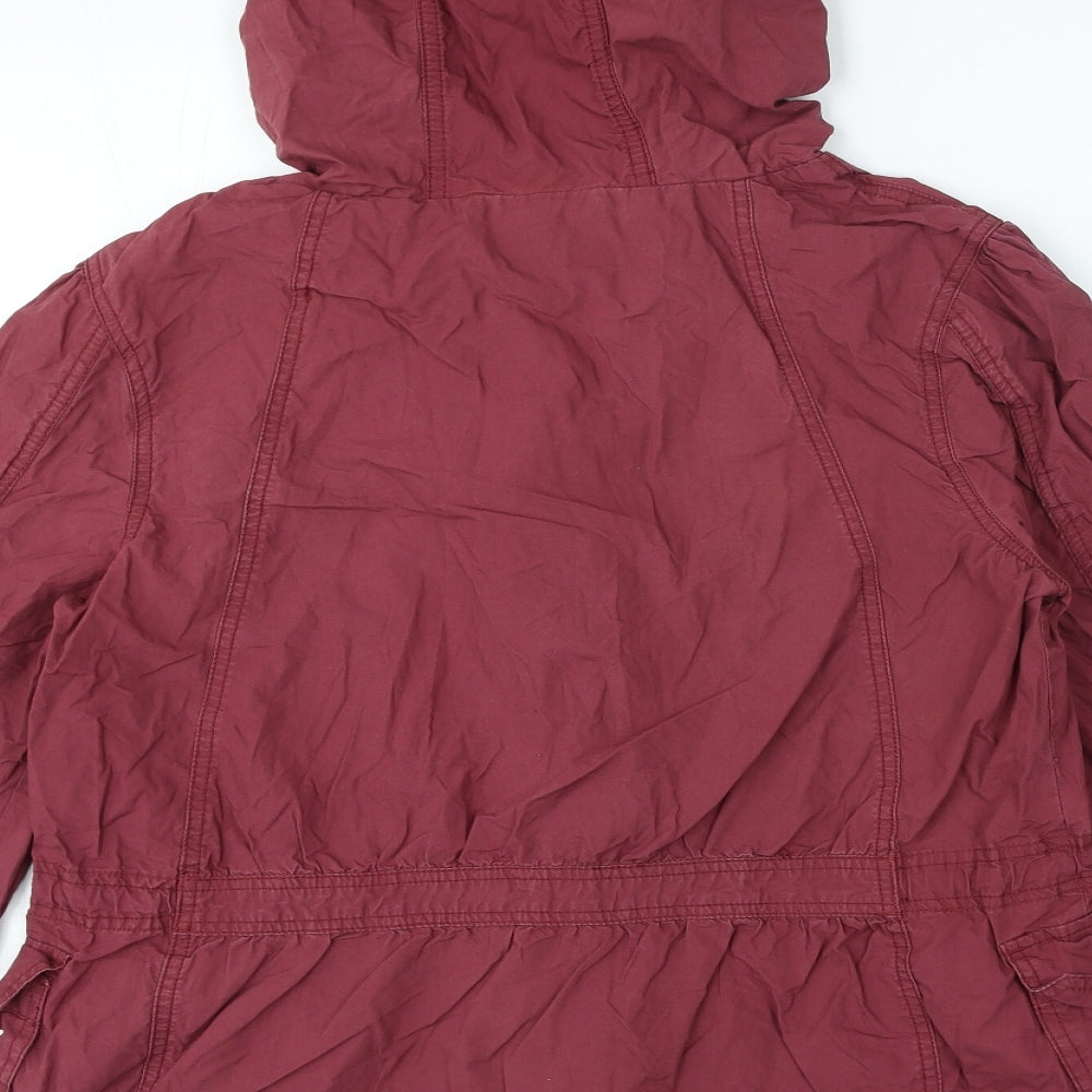 George Womens Purple Jacket Coat Size 14 Zip