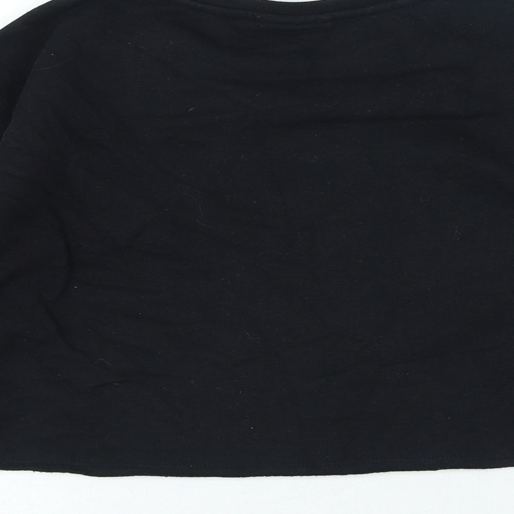 I Love Girlswear Girls Black Cotton Pullover Sweatshirt Size 8 Years Pullover - More Love