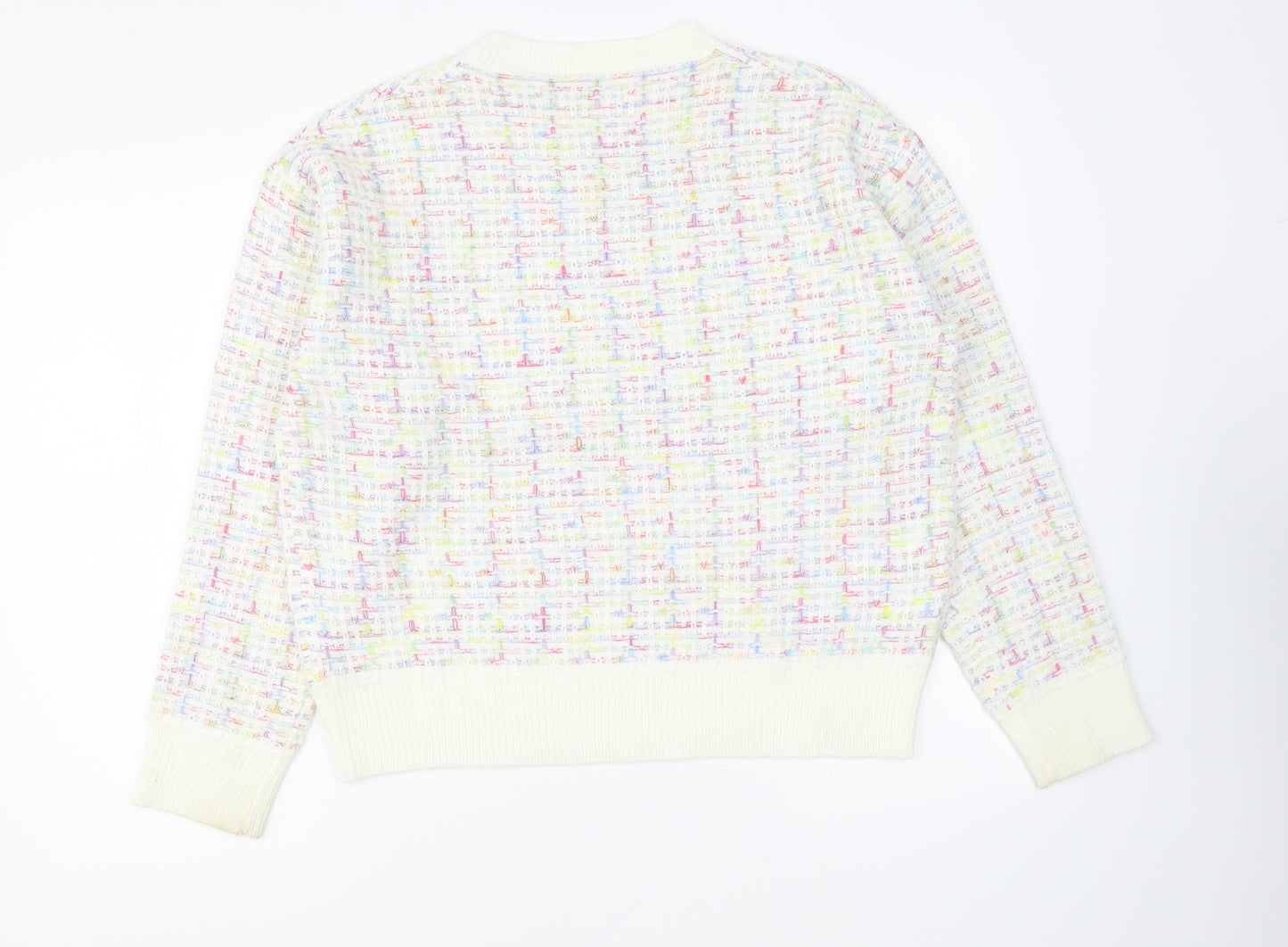 SheIn Womens Multicoloured Round Neck Polyester Pullover Jumper Size L