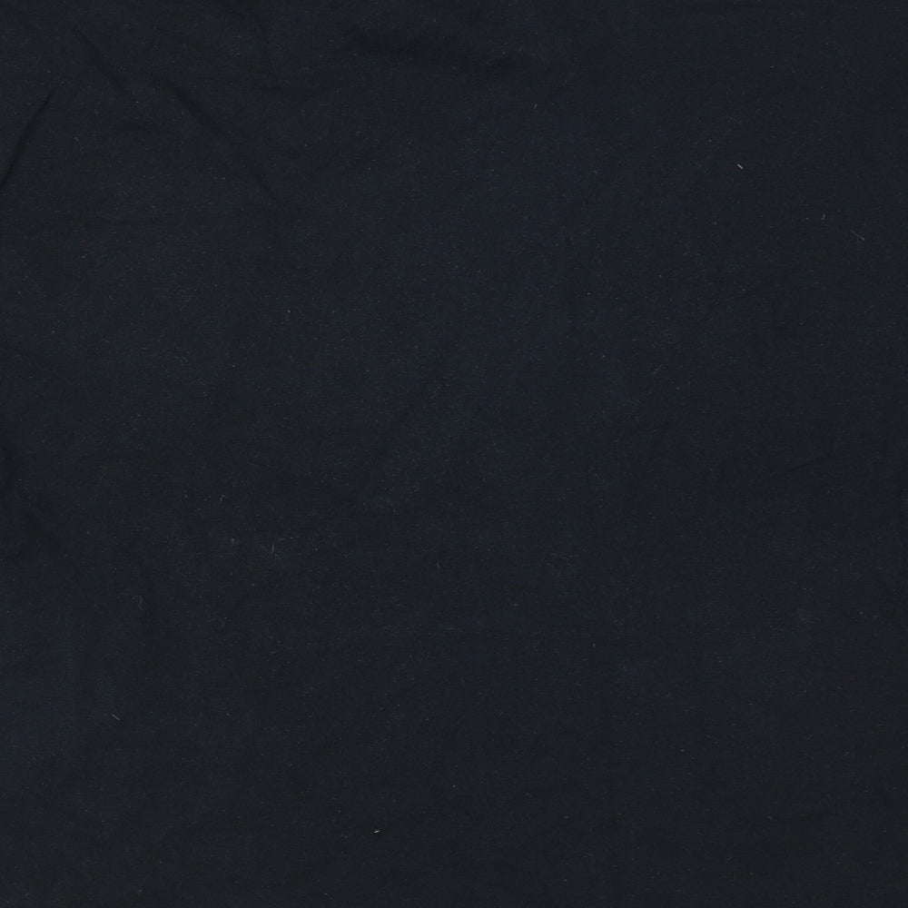 Gildan Mens Black Cotton T-Shirt Size XL Roll Neck - Top Of The Rock