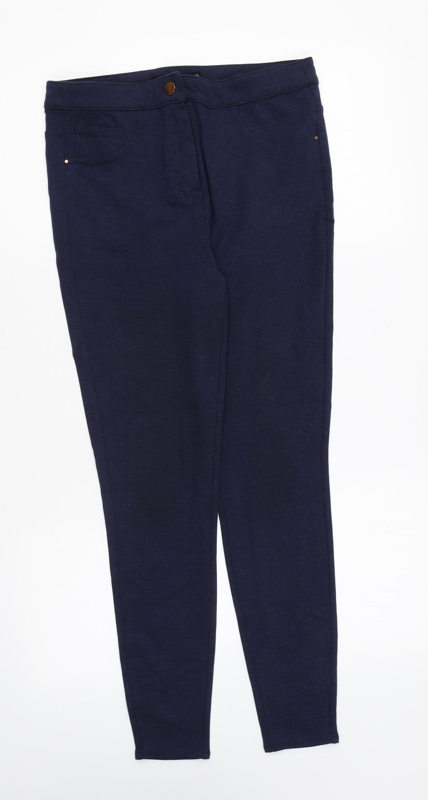 NEXT Womens Blue Viscose Capri Leggings Size 10 L27 in