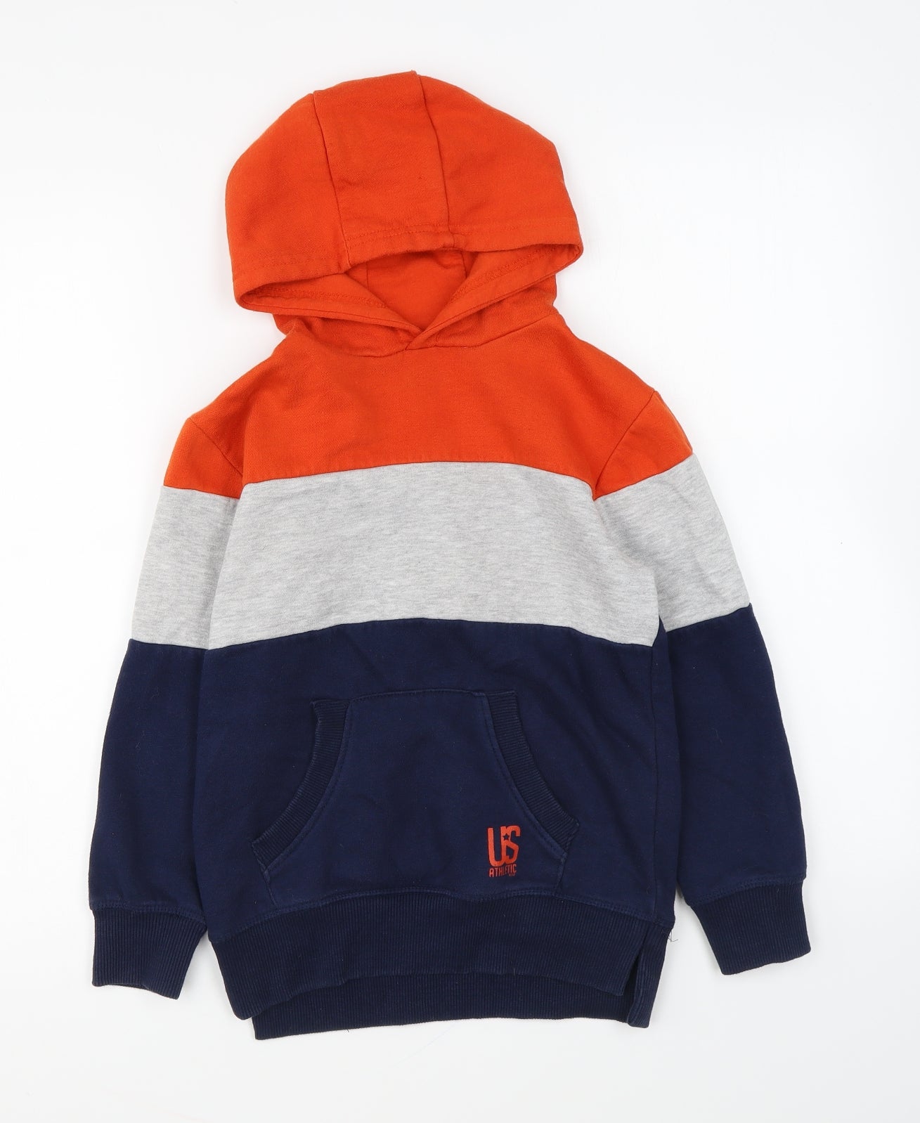 Matalan Boys Multicoloured Colourblock Cotton Pullover Hoodie Size 8 Years Pullover