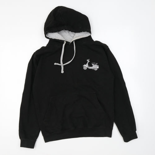 All We Do is Mens Black Cotton Pullover Hoodie Size S - Scooter