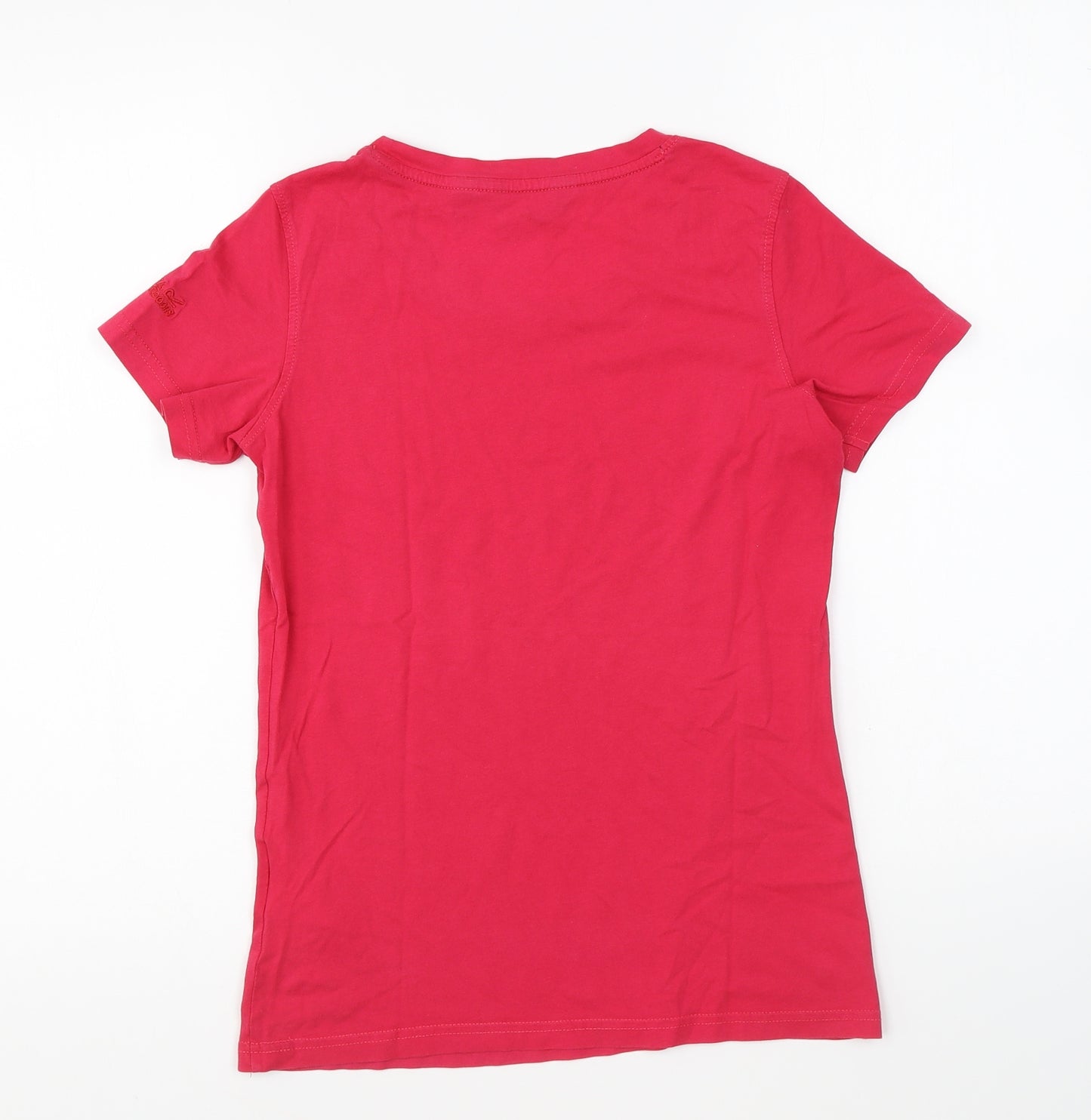 Regatta Womens Pink Cotton Basic T-Shirt Size 8 Round Neck - Hello Sunshine