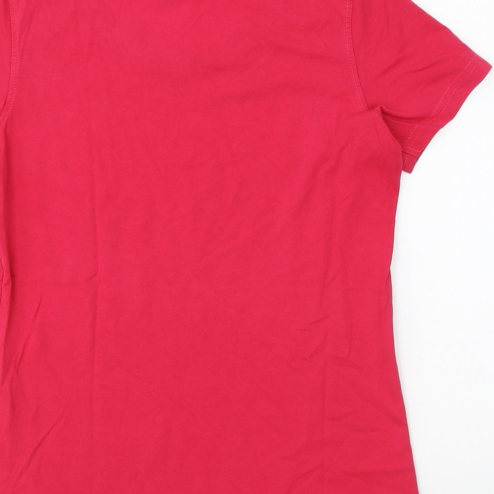 Regatta Womens Pink Cotton Basic T-Shirt Size 8 Round Neck - Hello Sunshine