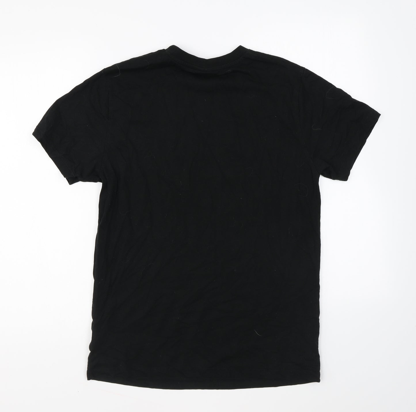 Primark Mens Black Cotton T-Shirt Size S Round Neck - Iron Man